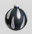 80mm Drop Pattern Ball Black/Silve from Country Baskets