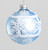 80mm Snow Pattern Ball Lt Blue from Country Baskets