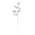 Iridescent jewel stem silver L55cm