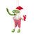 Felt Snorkelling Santa Hanging Decoartion - H15cm