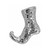 Mirror Boot Hanging Decoration -  H13cm