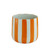 Orange/White Vertical Stripe 13cm 