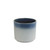 Sprayed Grey Ceramic with Navy Top 10cm 