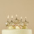 Gold Metallic Star Candles - Pack of 5