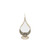 Teardrop Mirrored Metal Lantern 44cm