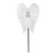 Dad White/Silver Angel Wings Stick 8x6cm