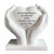 Dad White Hands Holding Heart With Diamante
