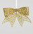 20cm Glitter Bow Decoration Gold