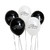 Monochrome 'Happy Birthday' 12" Latex Balloons - Pack of 5