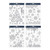 Christmas Silver Glitter Window Stickers 4 Asst