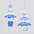 12cm Plastic Tree Decoration 2Ass