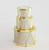 30cm Glitter Drum Orn x3 Champagne