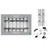 8 X 12.5" Premium Silver Text Crackers