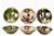 25Cm Floral Enamel Bowl 3 Asst
