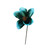 Iridescent Magnolia Pick - Blue/Green - D24cm