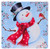 Coaster Snowman & Berries 