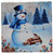 Coaster Snowman & Logs 