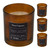 Scented Candle In Brown Glass 9cm