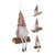 Santa With Sequins Hat 3 Assorted Designs