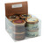 Scented Candle In Tradional Xmas Theme, Gold Tin Can, Paraffin Wax, Scent, Size: