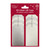 Pack Of 10 Glitter Gift Tags Silv/Irid