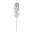Glitter Feather Stem Silver