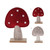 Mushroom 18Cm Felt 2Ass (F7)