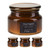 Scented Candle In Brown Jar With Lid 8cm
