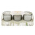 Set Of 3 Votive Candles White Tulip & Bergamot  - 5% Bergamot & Oud Scent