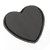 Oasis Noir Biodegradable Foam Heart x 2