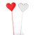Amora Heart Metal Pick 2 Assorted  53.5Cm