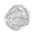 Wire Beaded Collar Silver 15 cm