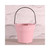 Pink Glazed Ceramic Pot W/Handle (16/32)