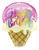 18" Happy Birthday Ice Cream Cone