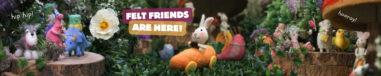 handmade felt animals