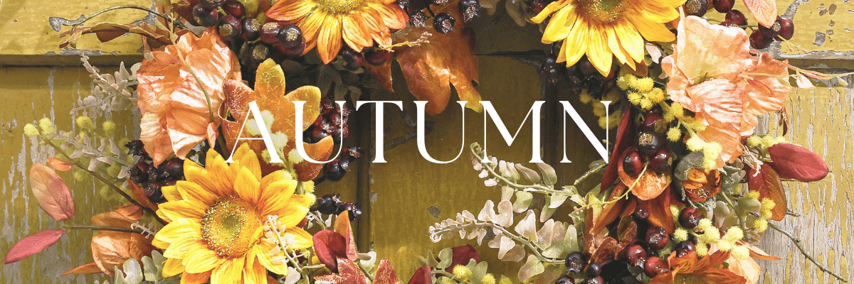 Autumn artificial flowers