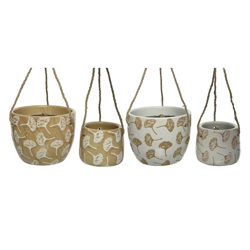 Hanging Planters Dandelion Design Set of 2 2 Assort Country Baskets