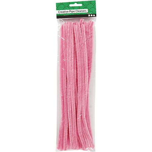 Pipe Cleaners, L: 30 cm, thickness 6 mm, glitter, bold colours, 24 pc/ 1  pack