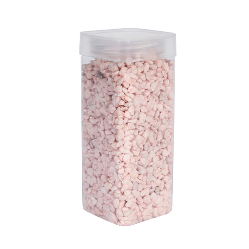 Pebbles 46mm Light Pink Square Jar 900gr Country Baskets