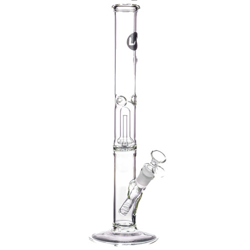 LA Pipes 12” Single Showerhead Perc Straight Tube Bong