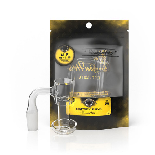Honeybee Herb Black Line Honeysuckle Bevel Quartz Banger Honeybee Herb Black Line Honeysuckle Bevel Quartz Banger