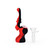 Ritual 5" Silicone Upright Bubbler Black & Red