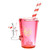 Pulsar Soda Cup Glycerin Bong | Red