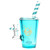 Pulsar Soda Cup Glycerin Bong | Blue