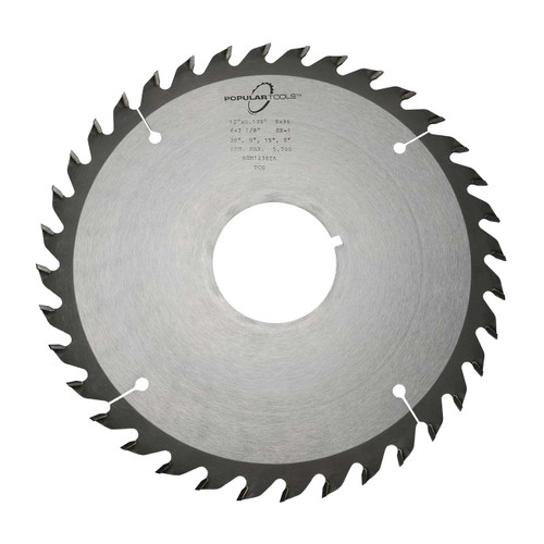 12" x 36T x .165"K TCG, Rip & Gang Saw Blade, Popular Tools RSM1236TB