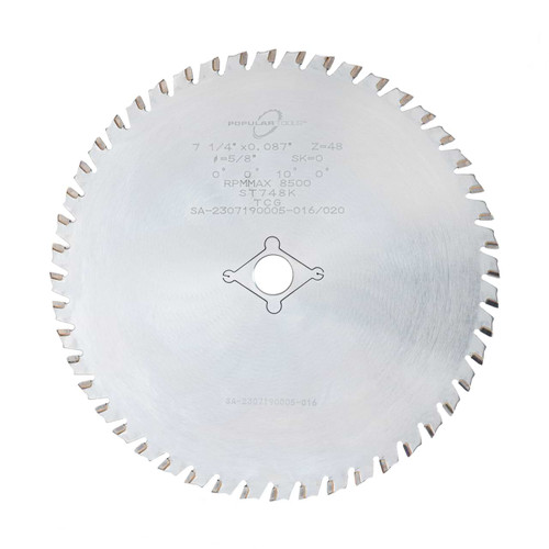 7-1/4" x 48T ST, Steel Cutting Saw Blade, Popular Tools ST748K