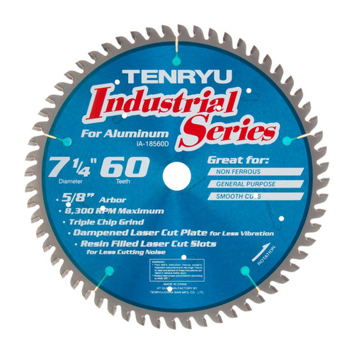 12" X 56T TCG, Industrial Non-Ferrous Saw Blade Series, Tenryu IA-30556DN