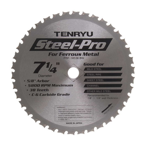 10"	X 50T TCG, Steel Pro Saw Blade Series, Tenryu PRF-25550D