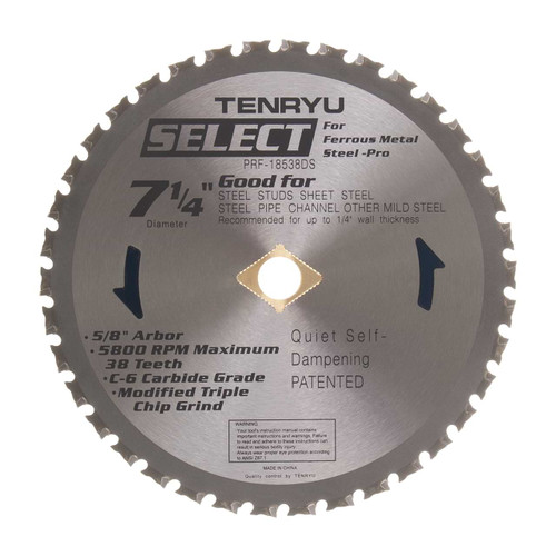 12" X 60T TCG, Steel Pro Select Saw Blade Series, Tenryu PRF-30560DS