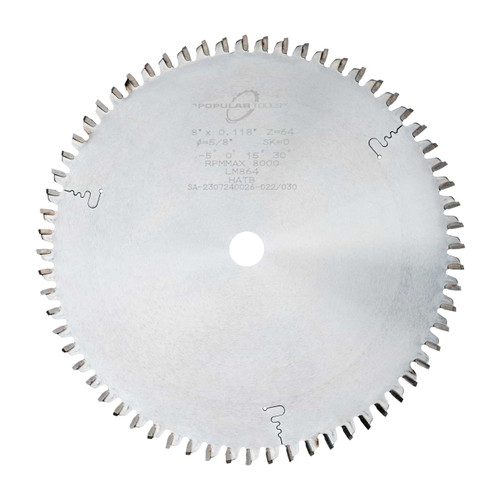 10" x 80T x .126"K HATB, Melamine Saw Blade, Popular Tools LM1080